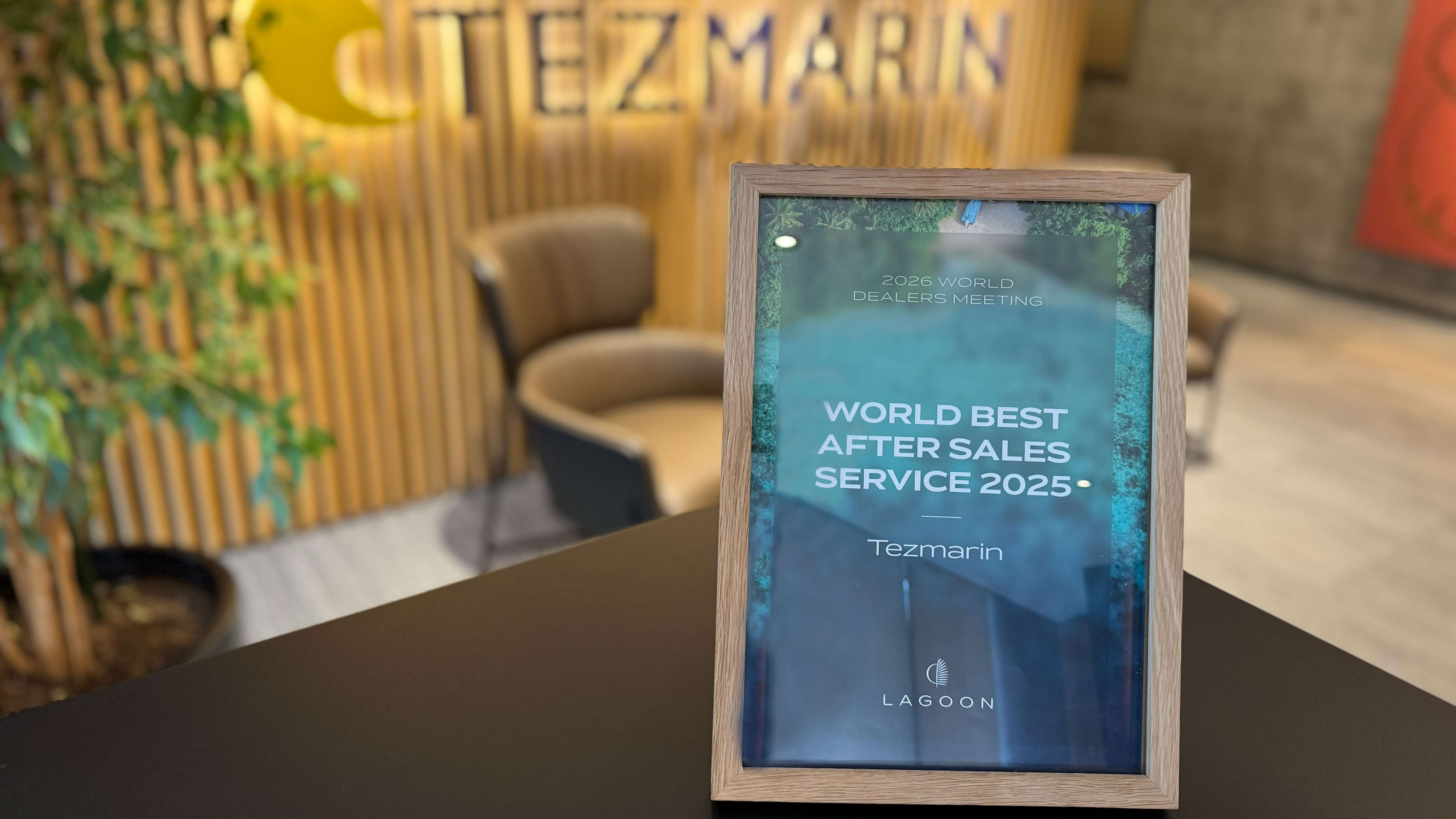Tezmarin, Lagoon’un Dünya Genelinde En İyi Satış Sonrası Hizmetler Ödülünü Aldı