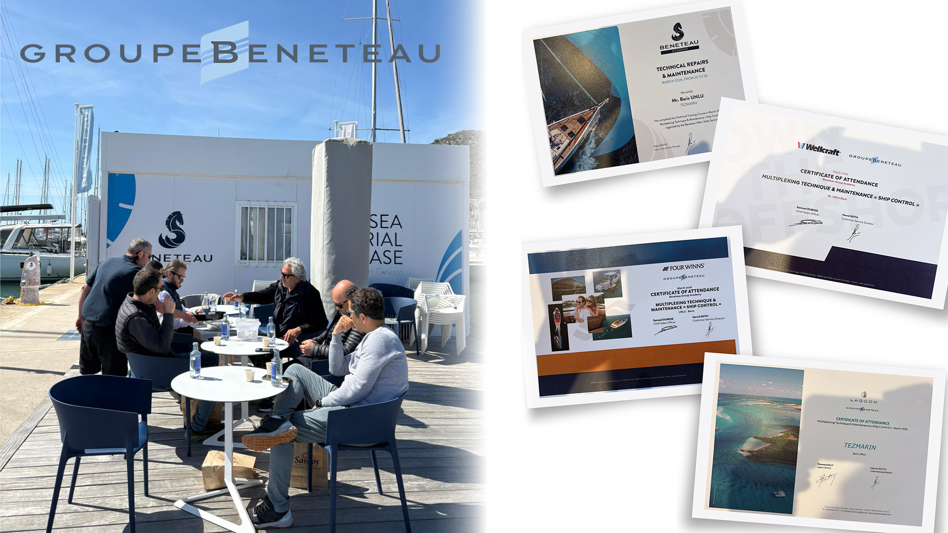 International Training Certificate for the Tezmarin Technical Service Team