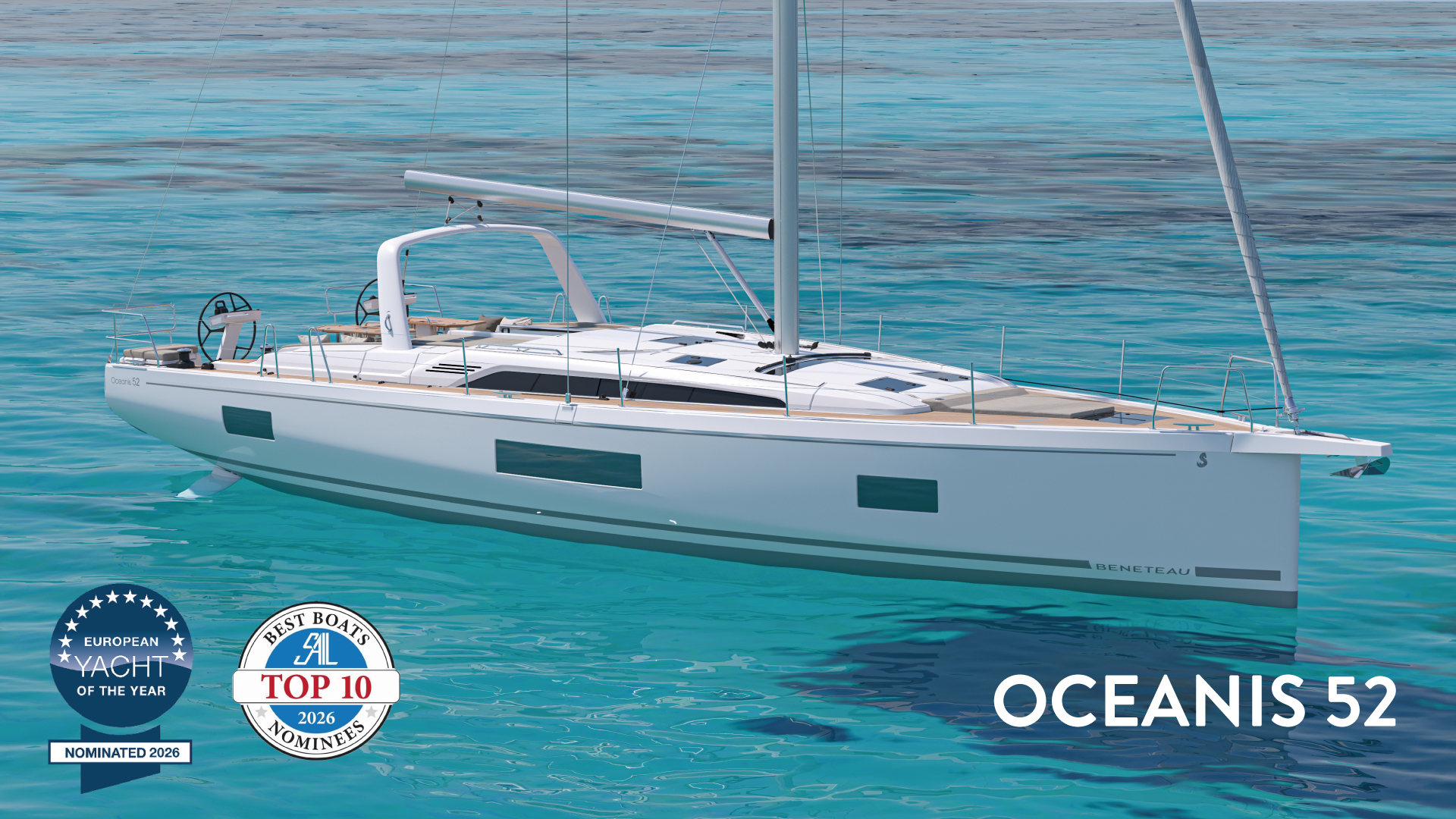 Oceanis 52 has been nominated for Sail Magazine's “Top 10 Best Boats” award and the European Yacht of the Year 2026 award