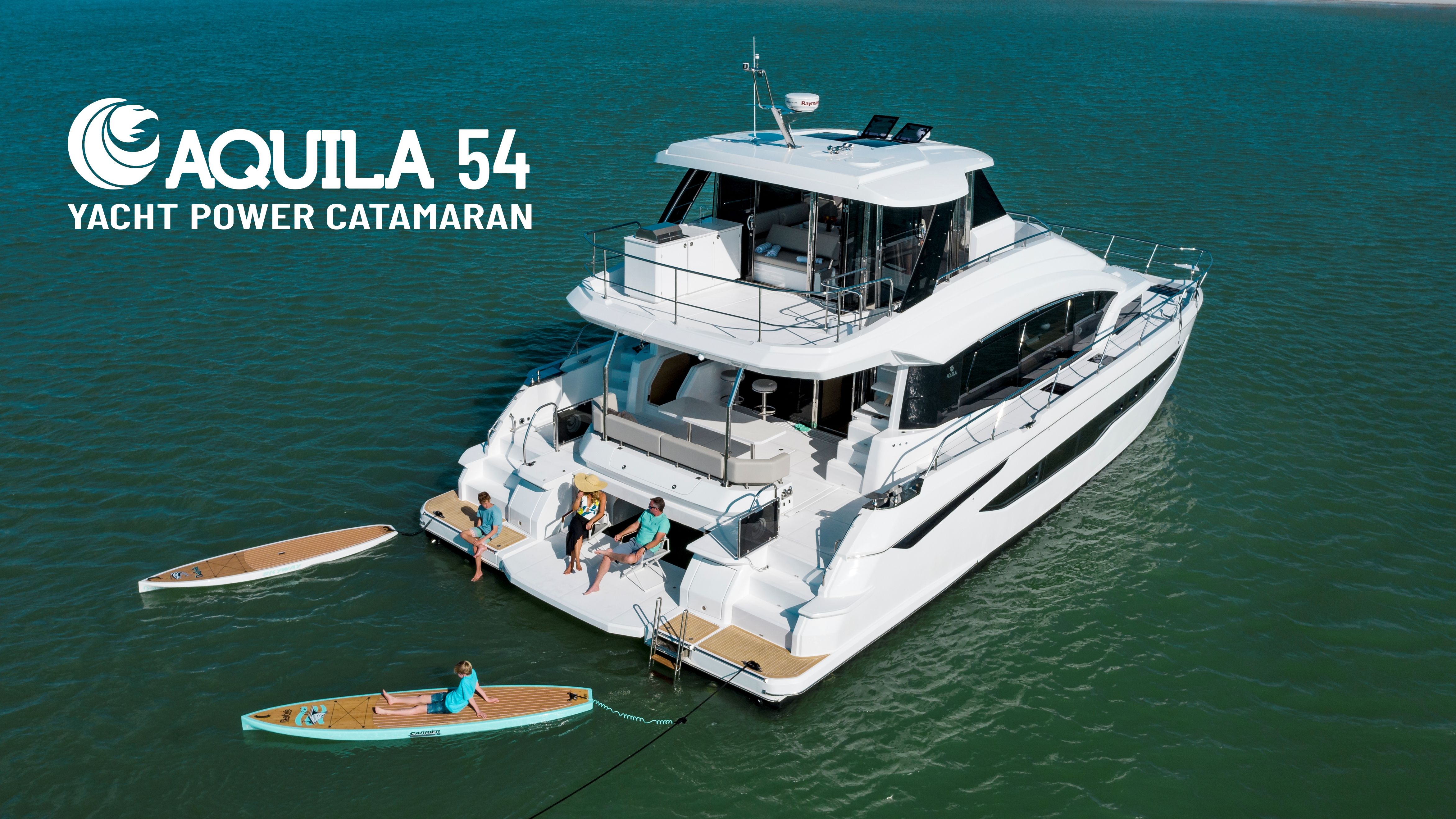 Aquila 54 Yacht Power Catamaran - Walkaround Tour