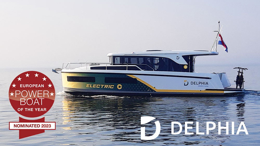Delphia 11 Sedan nominated for the European Powerboat of the Year award in the Electric category