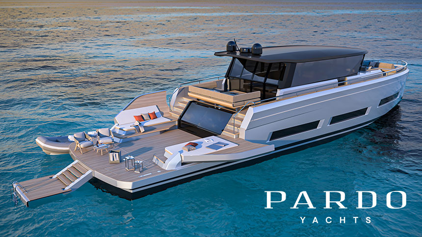 New model alert at Cannes Yachting Festival: The new flagship of the series, Pardo GT75, is on its way!
