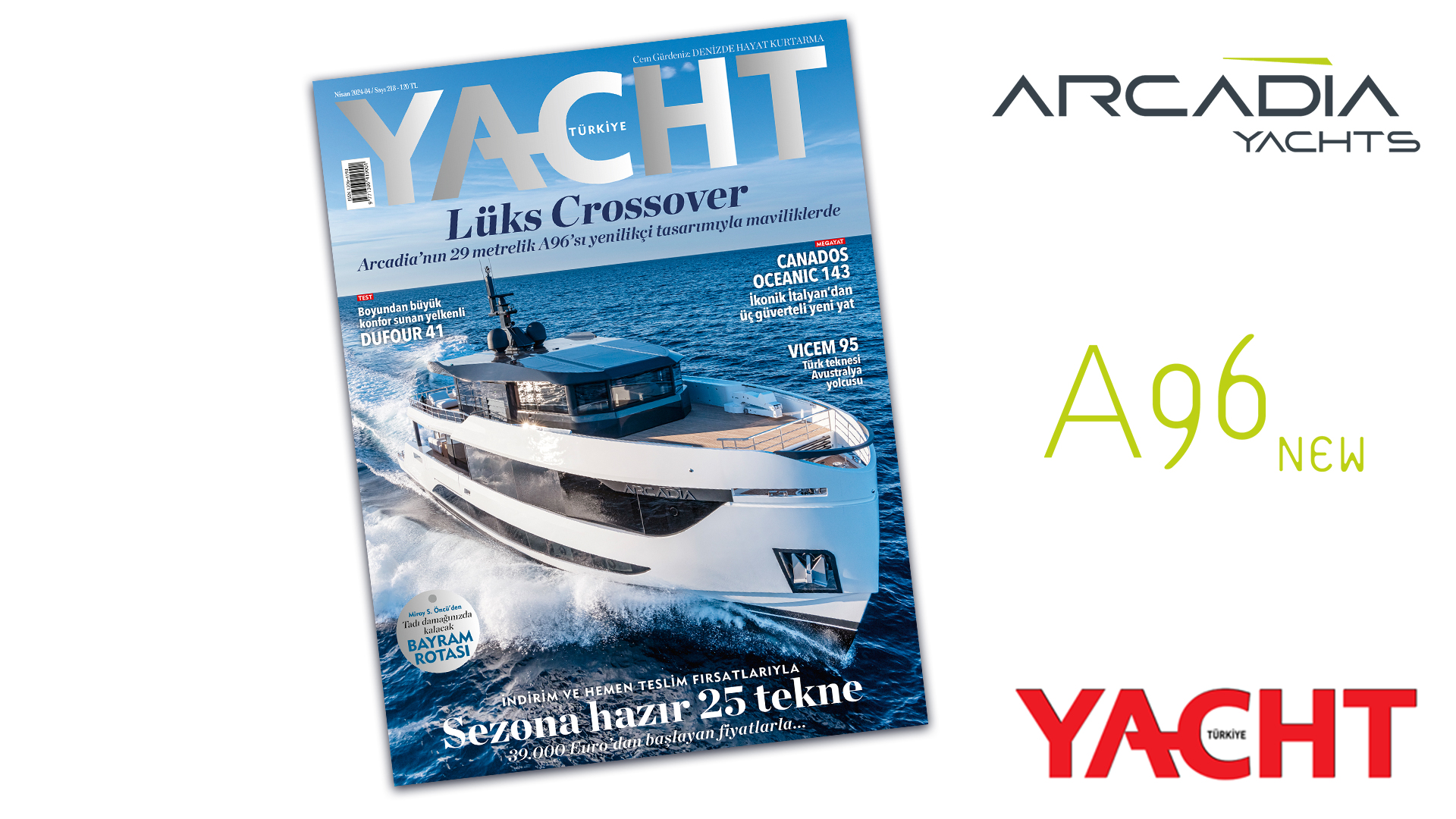 Yacht Türkiye 2024 - Arcadia'nın 29 metrelik A96'sı yenilikçi tasarımıyla maviliklerde