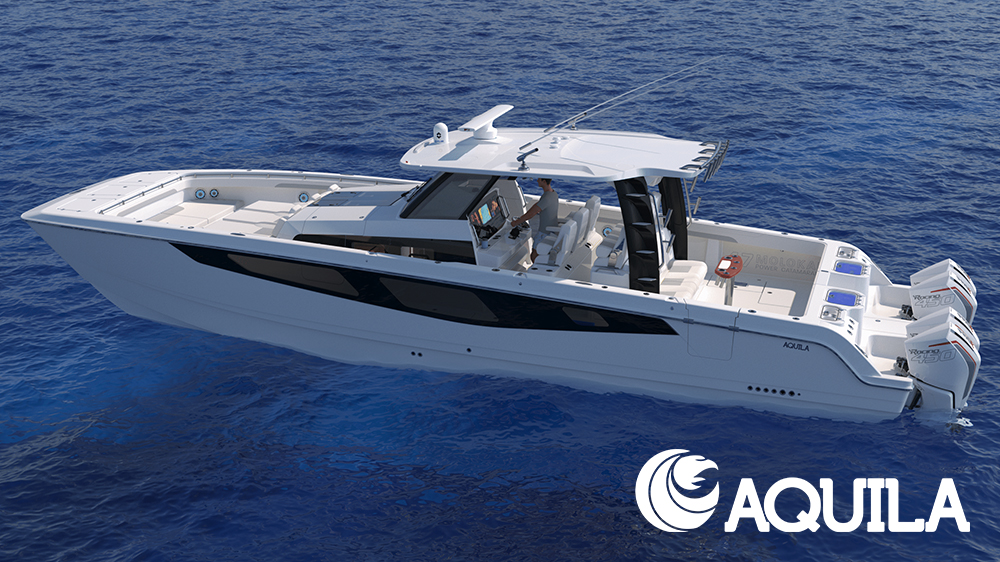 The Aquila Offshore line is expanding! New Aquila 47 Molokai Power Catamaran