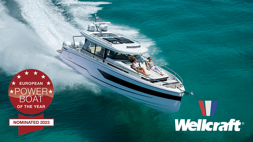 The new Wellcraft 355 is nominated for the European Powerboat of the Year 2023 award!