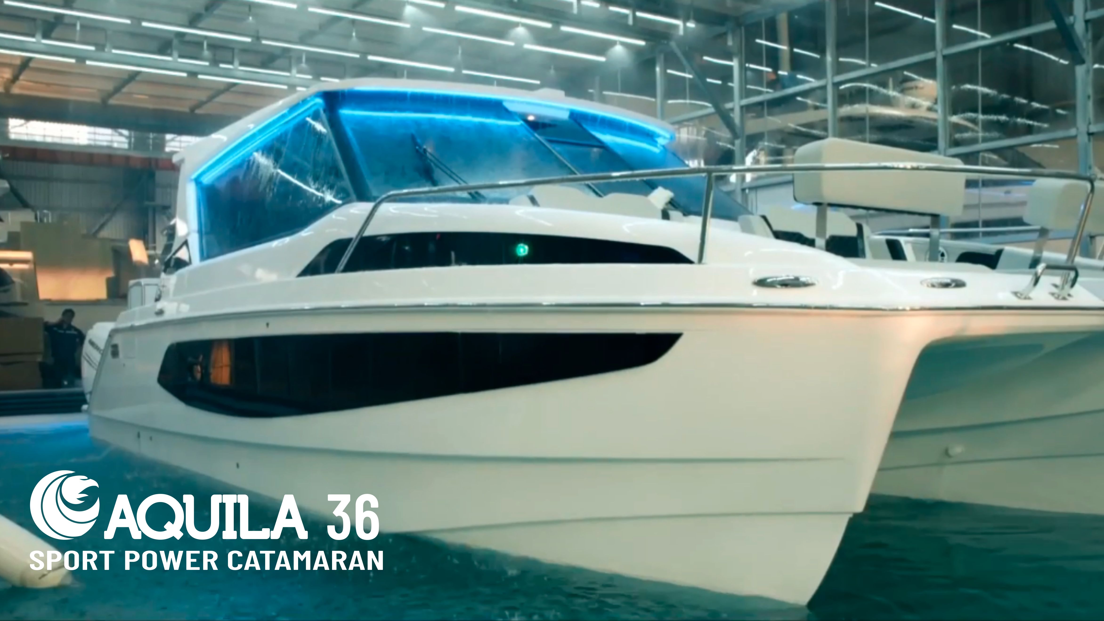 Aquila 36 Power Catamaran #100. gövde üretimi tamamlandı