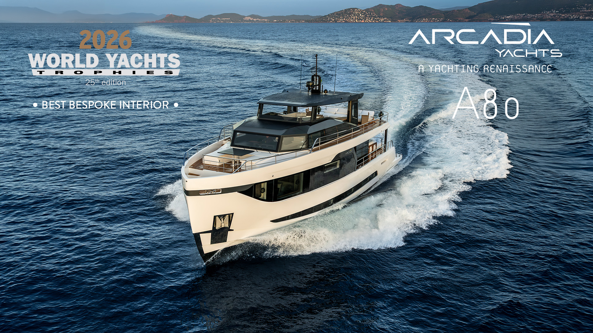 A80 Mabelle II has been awarded Best Bespoke Interior in Cannes