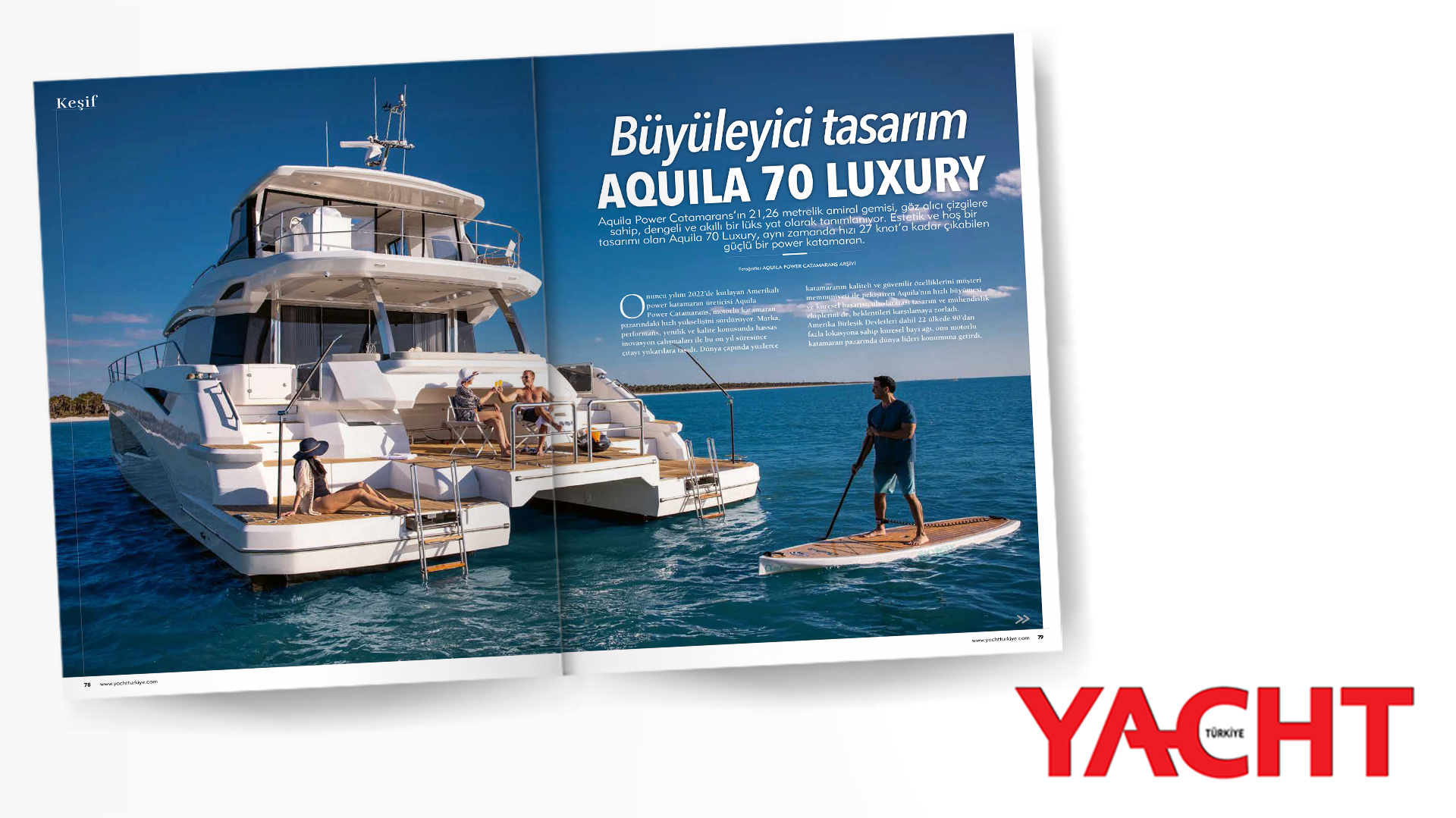 Yacht Türkiye 2023 - Büyüleyici tasarım Aquila 70 Luxury!
