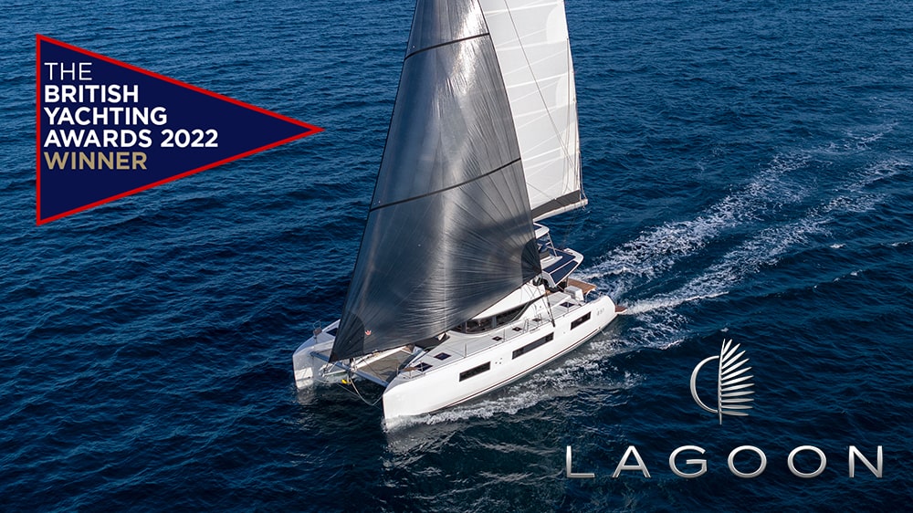 Lagoon 51 won the Multihull of the Year award at the British Yachting Awards 2022